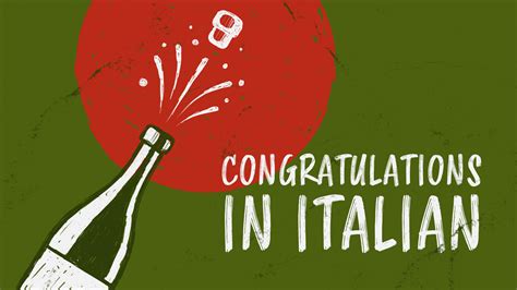 “Congratulations” in Italian (and 20+ more Italian Celebration 